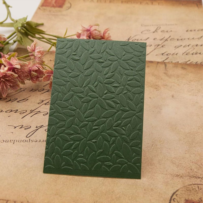FUGUT 3-D Embossing Folder for Card Making - Plastic Textured Template for DIY Scrapbooking, Paper Crafting and Handmade Art Supplies (3D Leaf Texture 5.8 x 4.1 in) - Image 4